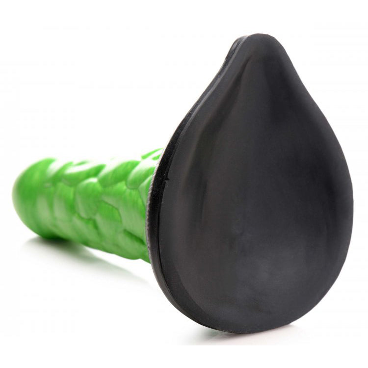 Radioactive Reptile Thick Scaly Silicone Dildo - Thorn & Feather Sex Toy Canada