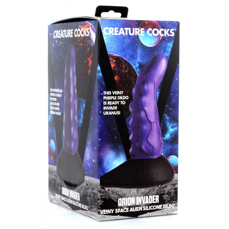 Orion Invader Veiny Space Alien Silicone Dildo - Thorn & Feather Sex Toy Canada