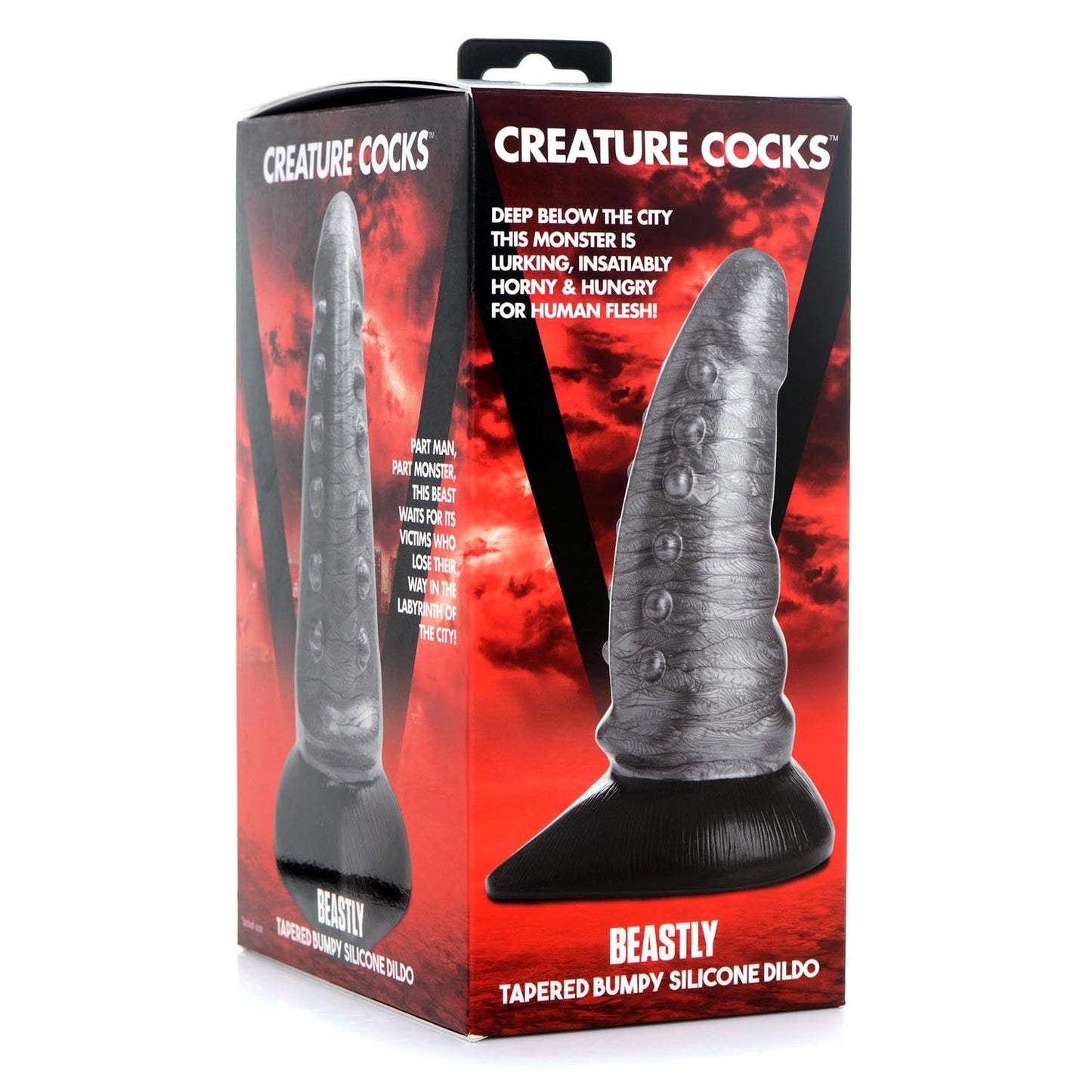 Beastly Tapered Bumpy Silicone Creature Dildo - Thorn & Feather Sex Toy Canada