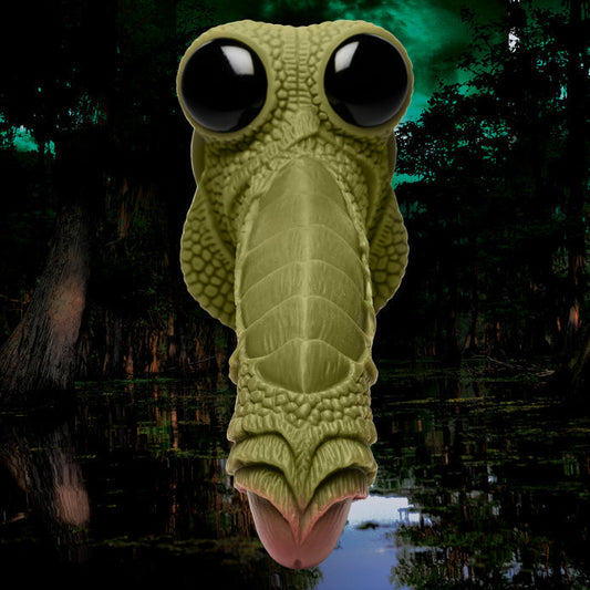 Gode ​​créature écailleuse verte monstre des marais 