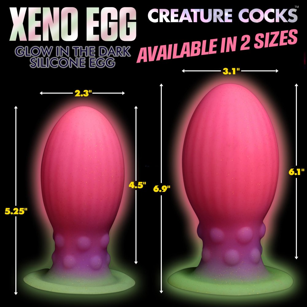 Xeno Egg Glow in the Dark Coq de créature en silicone 