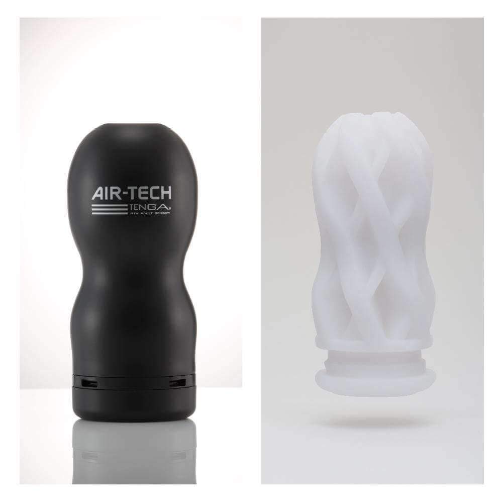 Tenga Reusable Air Tech Cup Black - Strong - Thorn & Feather Sex Toy Canada