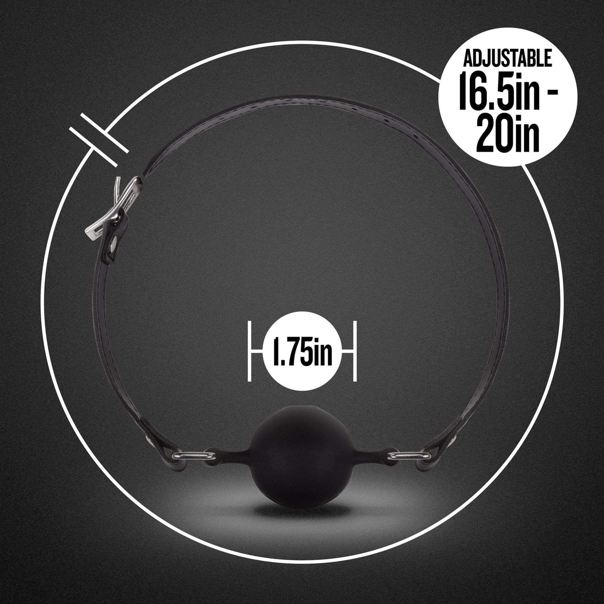 Baillon boule noir silicone 4 cm - PUNIR ET BAILLONNER - Planetesexy