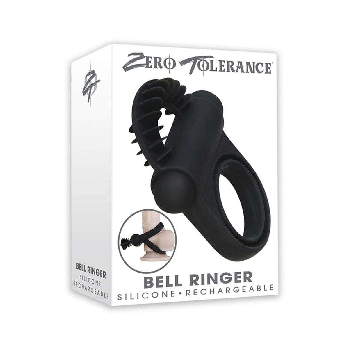 Bell Ringer Cock Ring - Black - Thorn & Feather Sex Toy Canada