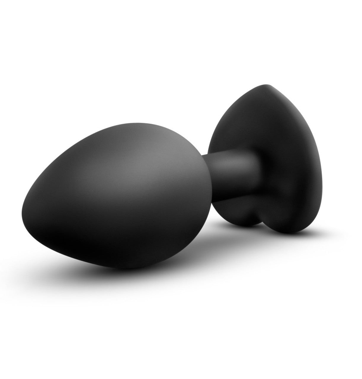 Temptasia Bling Jewel Silicone Plug - Black, Small - Thorn & Feather Sex Toy Canada