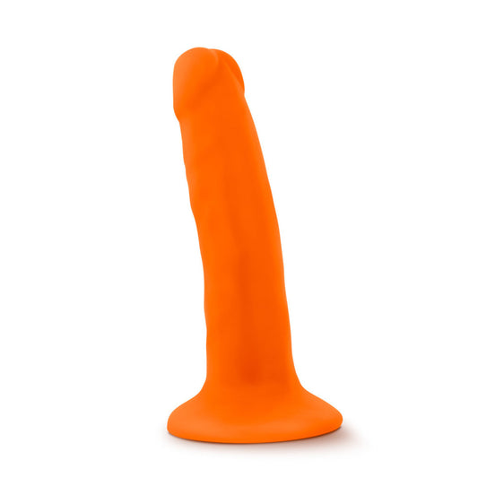 Neo Dual Density Cock - 6", Neon Orange - Thorn & Feather Sex Toy Canada