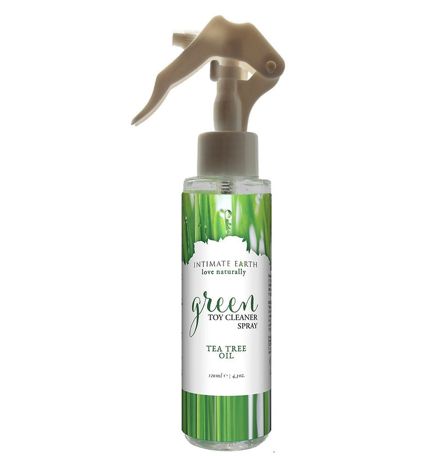 Intimate Earth Green Tea Tree Oil Toy Cleaner Spray - 4.2oz/125ml - Thorn & Feather Sex Toy Canada