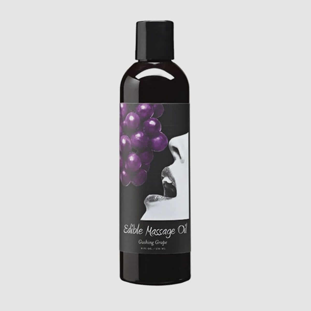 Earthly Body Edible Massage Oil - Grape, 8oz/236ml - Thorn & Feather Sex Toy Canada