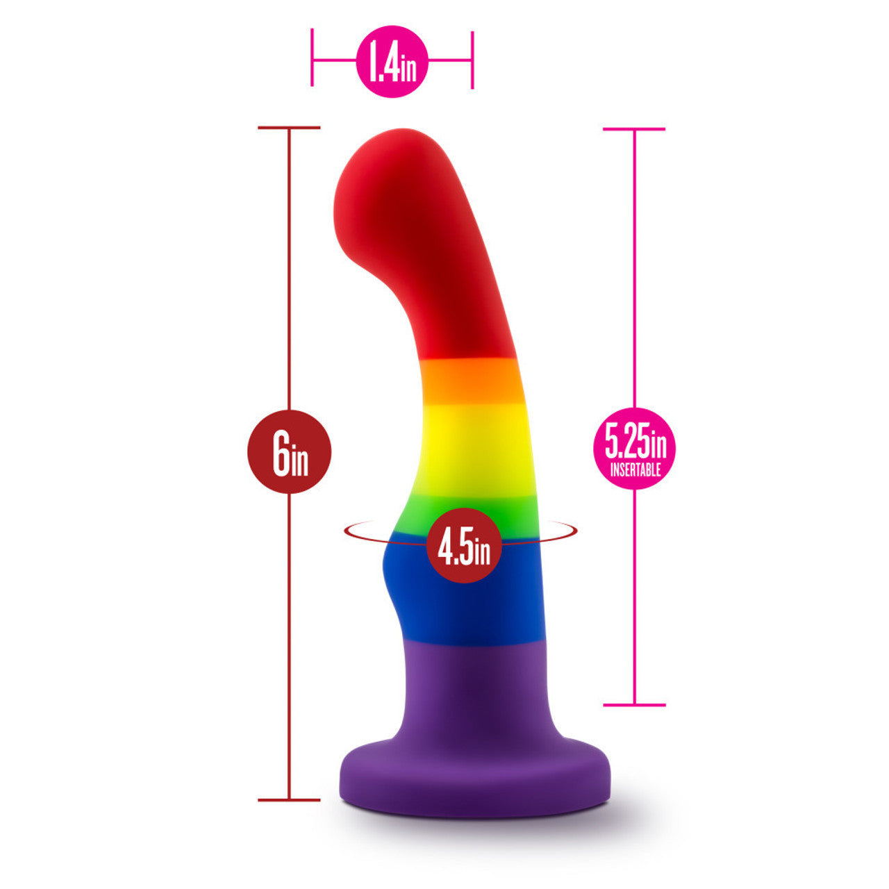 Avant Pride P1 Freedom Silicone Dildo - Thorn & Feather Sex Toy Canada