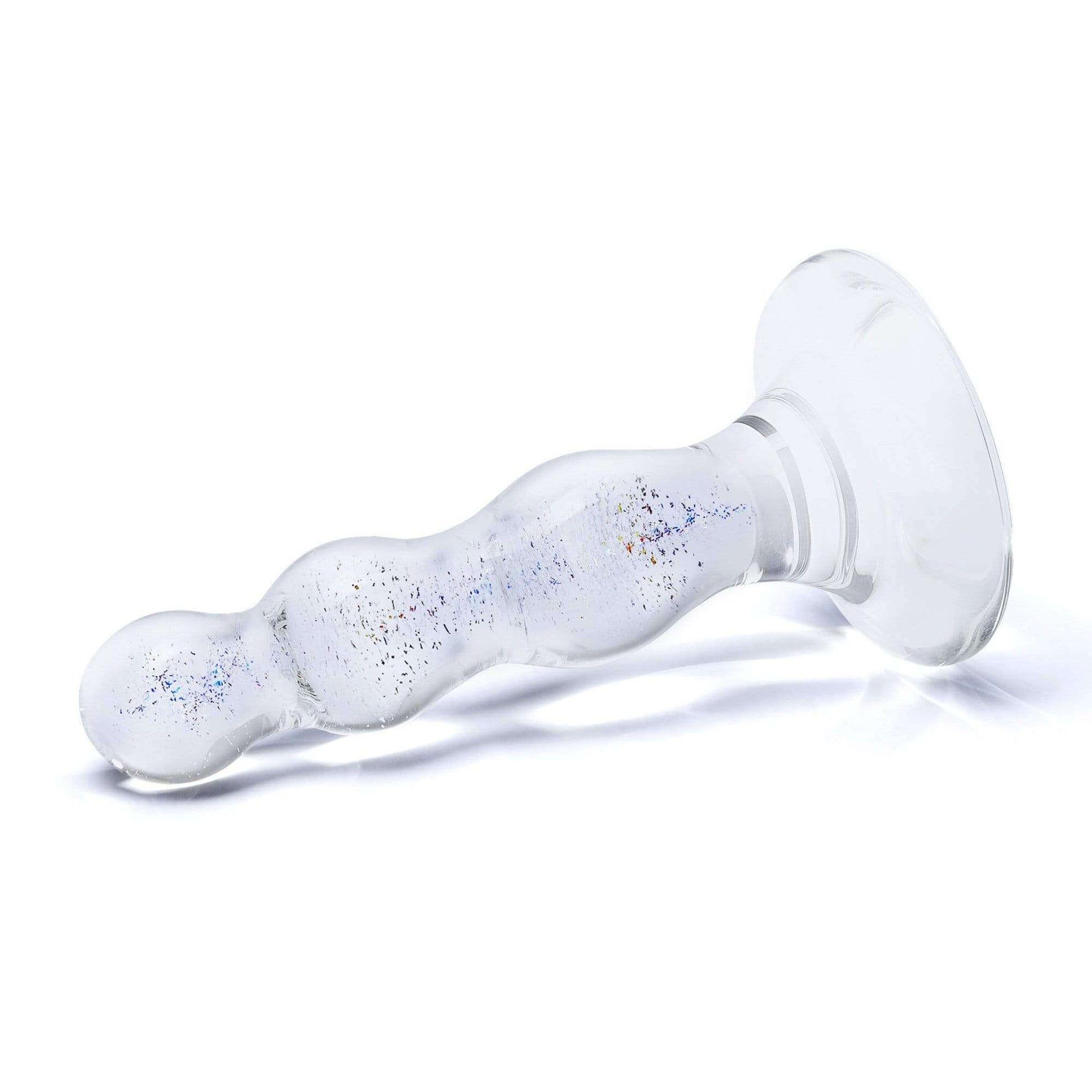 Glas - Triple Play Beaded Butt Plug - Clear - Thorn & Feather Sex Toy Canada