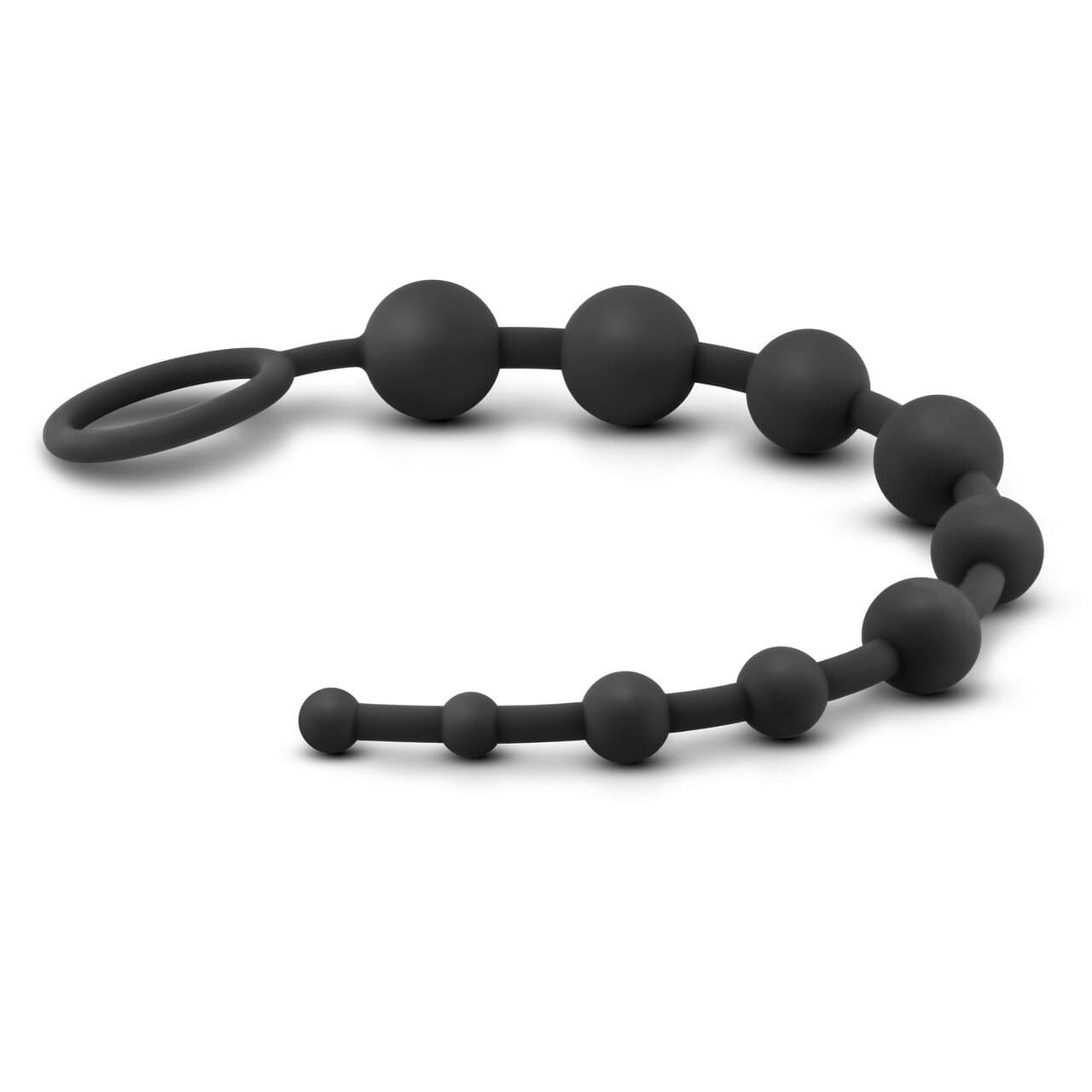 Silicone 10 Anal Beads - Black - Thorn & Feather Sex Toy Canada