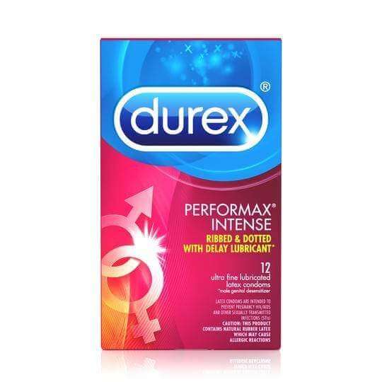 Durex Performax Intense Condoms - 12 Pack - Thorn & Feather Sex Toy Canada