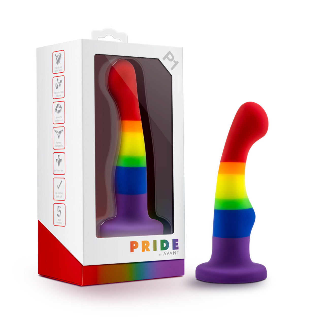 Avant Pride P1 Freedom Silicone Dildo - Thorn & Feather Sex Toy Canada