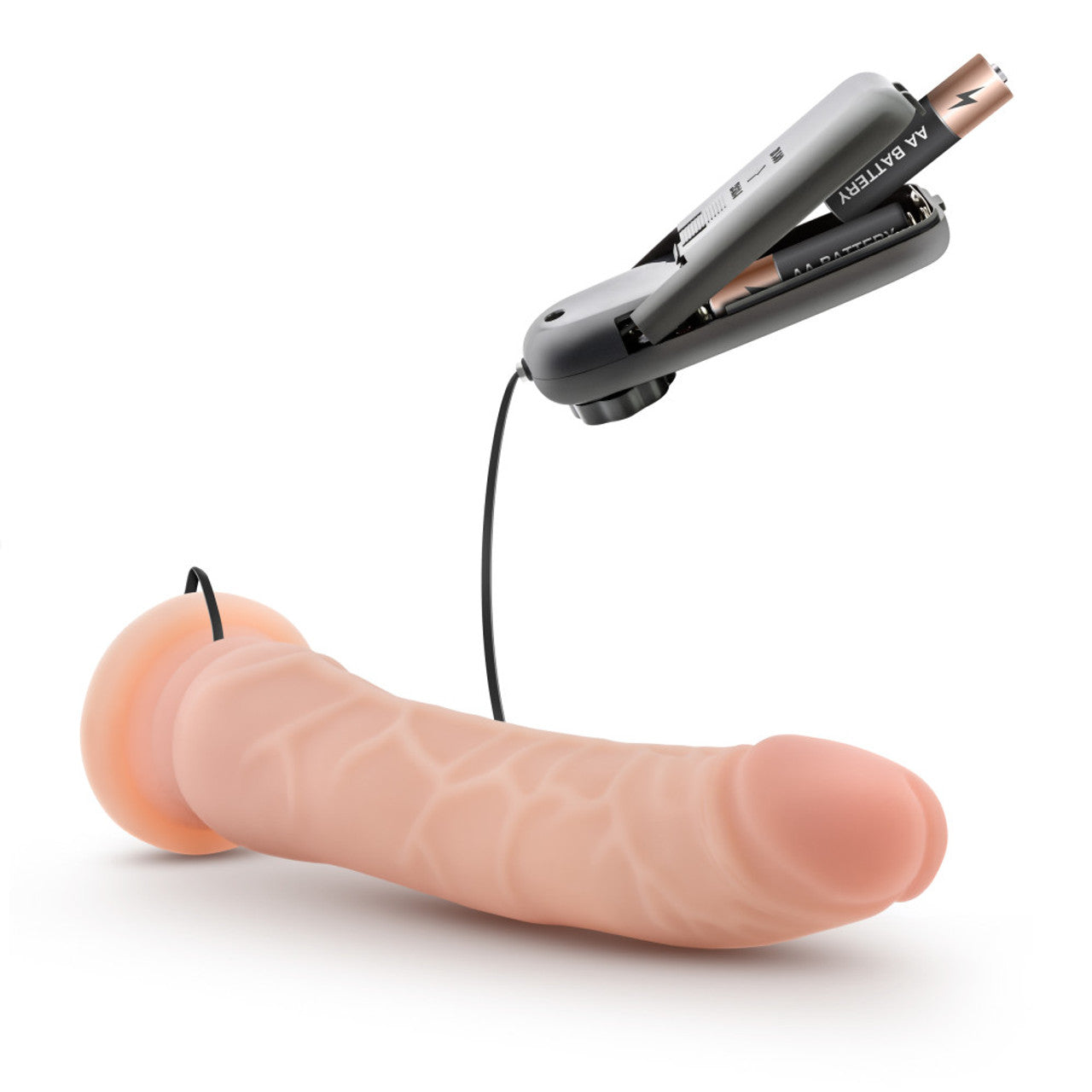Dr. Skin 8.5 Inch Vibrating Realistic Cock With Suction Cup - Vanilla - Thorn & Feather Sex Toy Canada