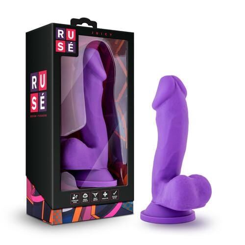 Ruse Juicy 7" Realistic Dildo - Purple - Thorn & Feather Sex Toy Canada