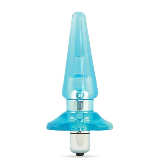 B Yours Basic Vibrating Anal Plug - Blue - Thorn & Feather Sex Toy Canada
