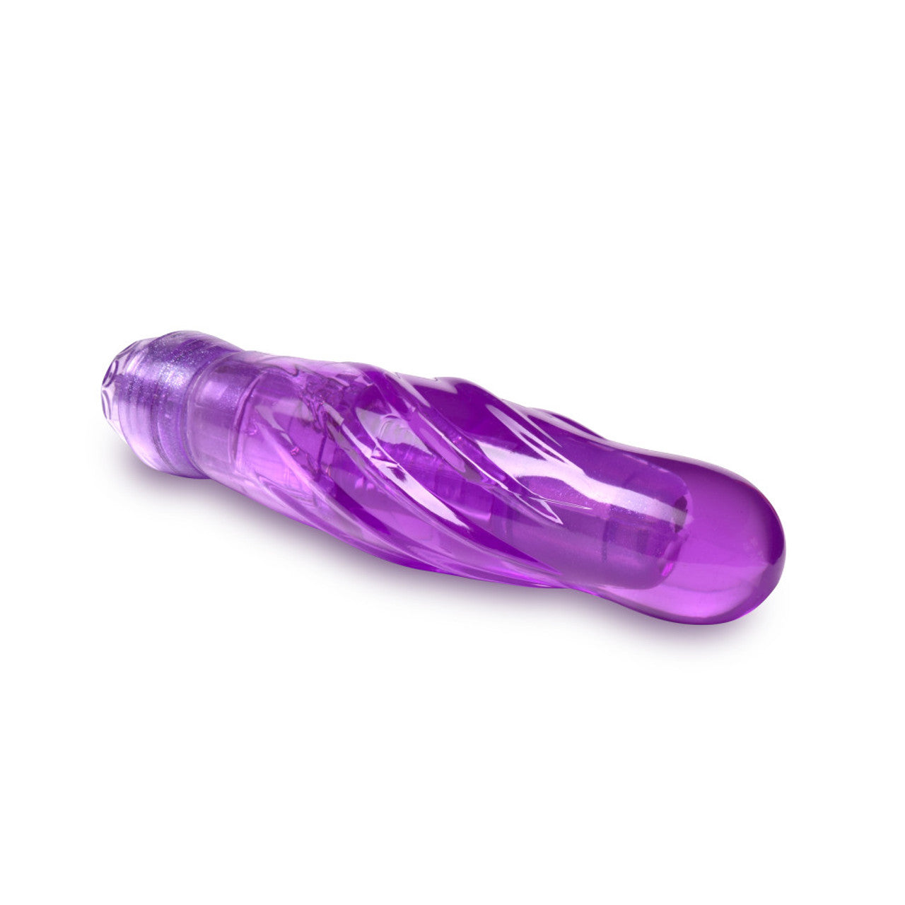 Naturally Yours Bachata 6.5" Vibrating Dildo - Purple - Thorn & Feather Sex Toy Canada