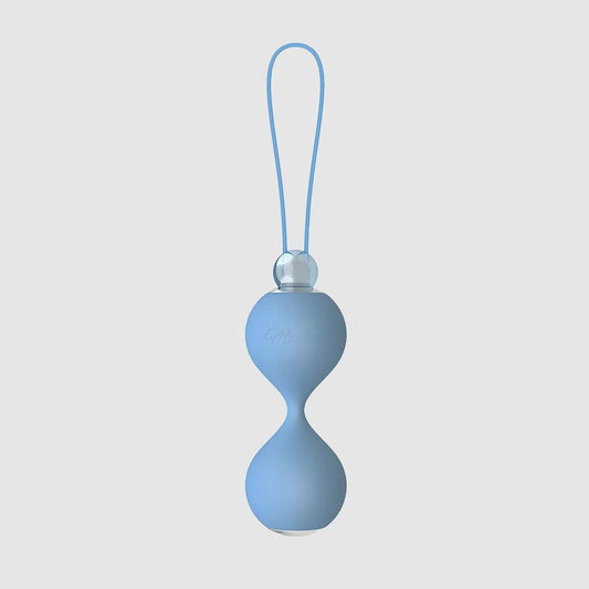 Mae B Lovely Vibes Elegant Soft Touch Love Balls in blue - Thorn & Feather Sex Toy Canada