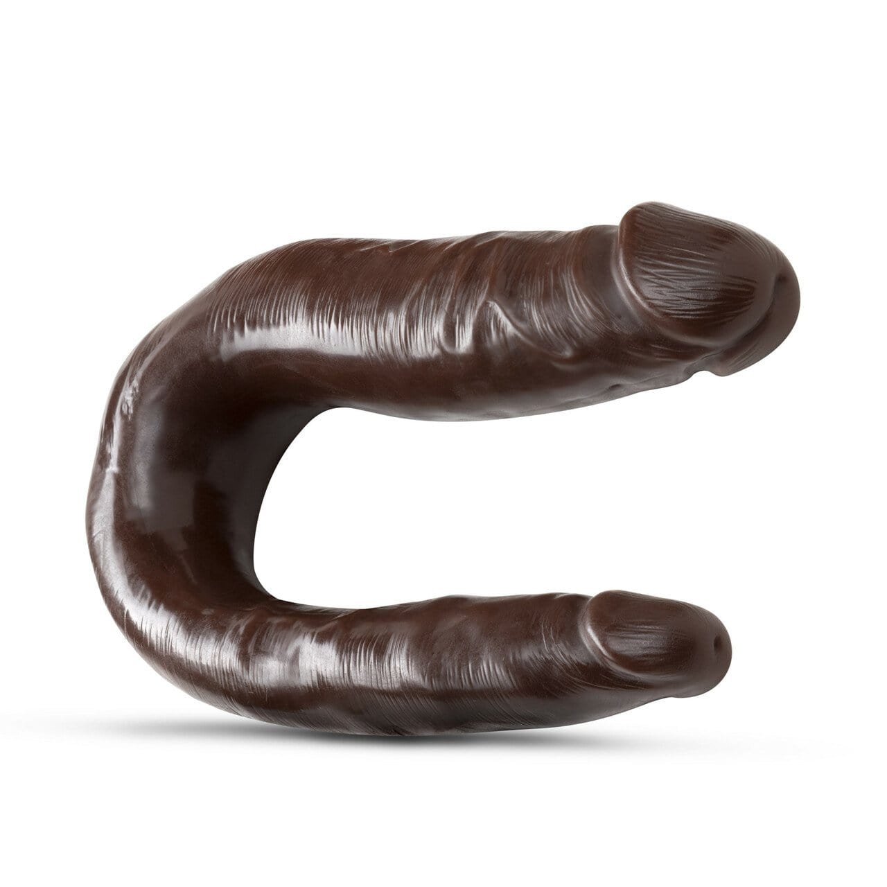 Dr. Skin Mini Double Dong - Chocolate - Thorn & Feather Sex Toy Canada