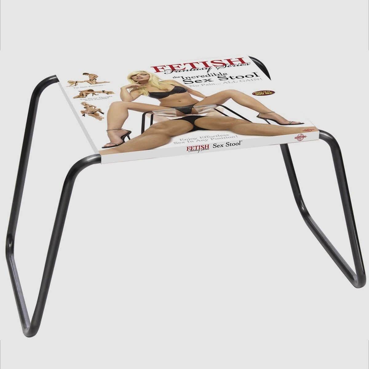 Fetish Fantasy Series The Incredible Sex Stool - Clear/Black - Thorn & Feather Sex Toy Canada