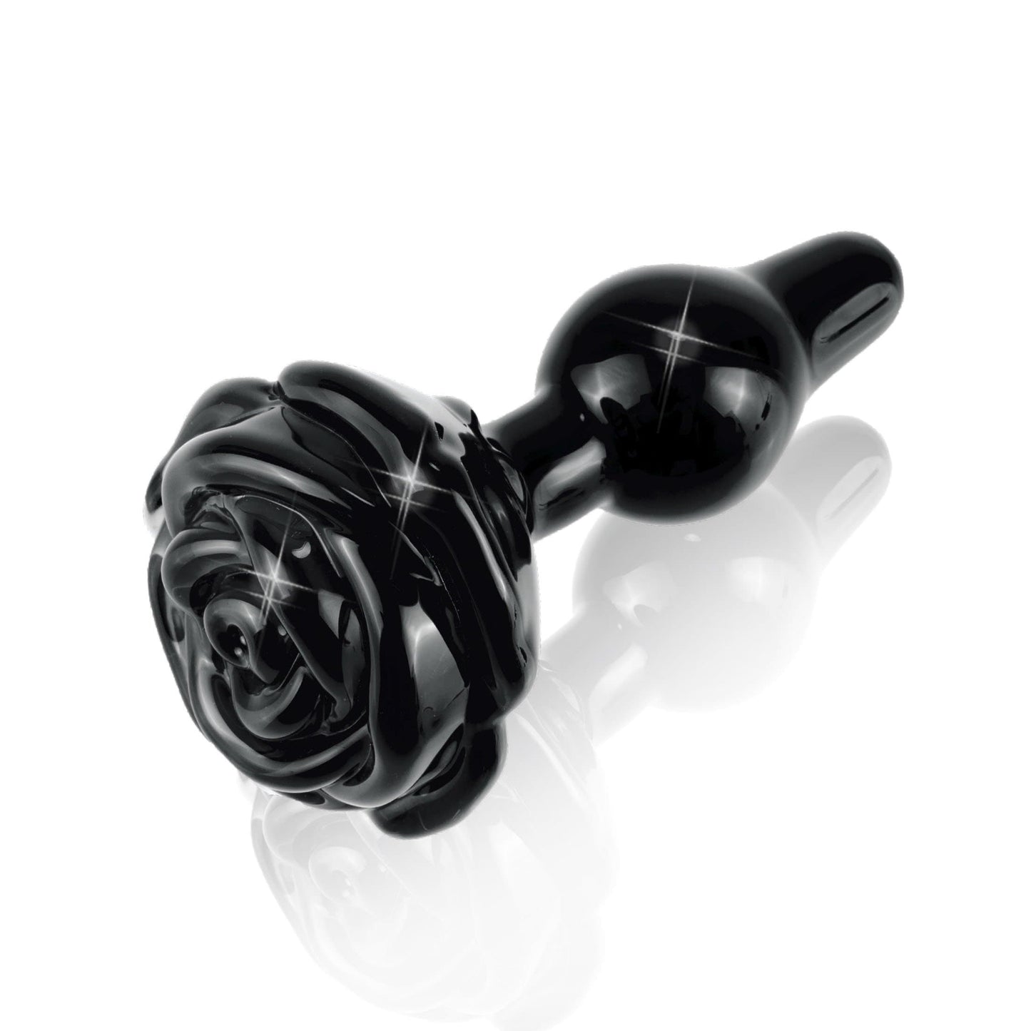 Icicles No. 77 Black Glass Wand Plug - Thorn & Feather Sex Toy Canada