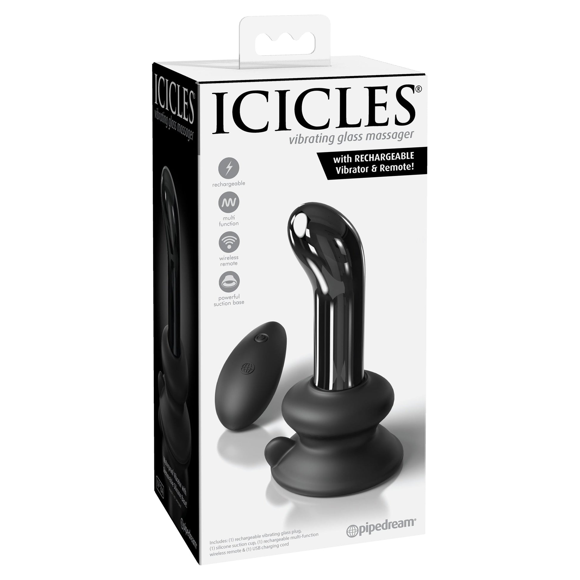 Icicles No.84 w Rechargeable Vibrator & Remote - Thorn & Feather Sex Toy Canada