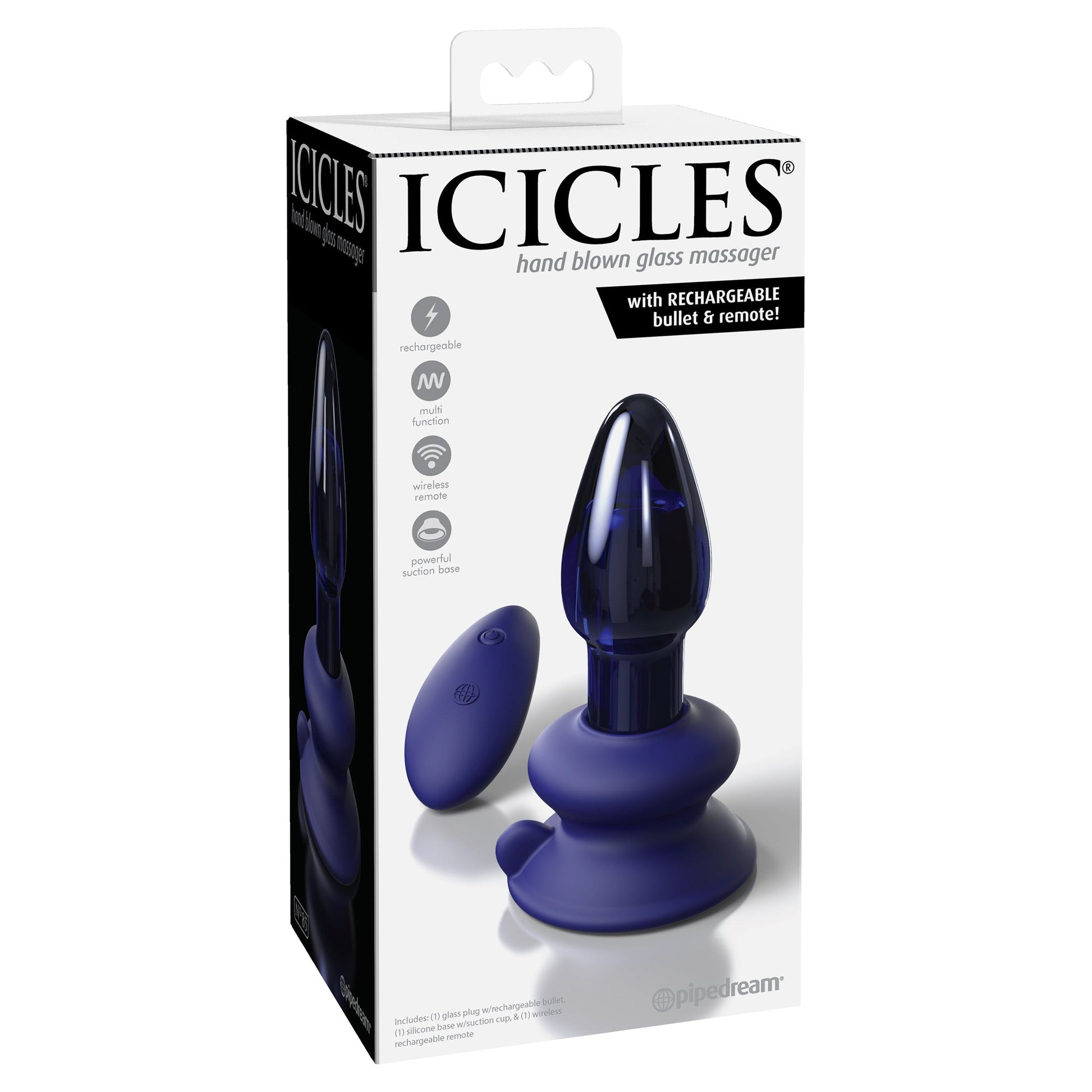 Icicles No.85 w Rechargeable Vibrator & Remote - Thorn & Feather Sex Toy Canada