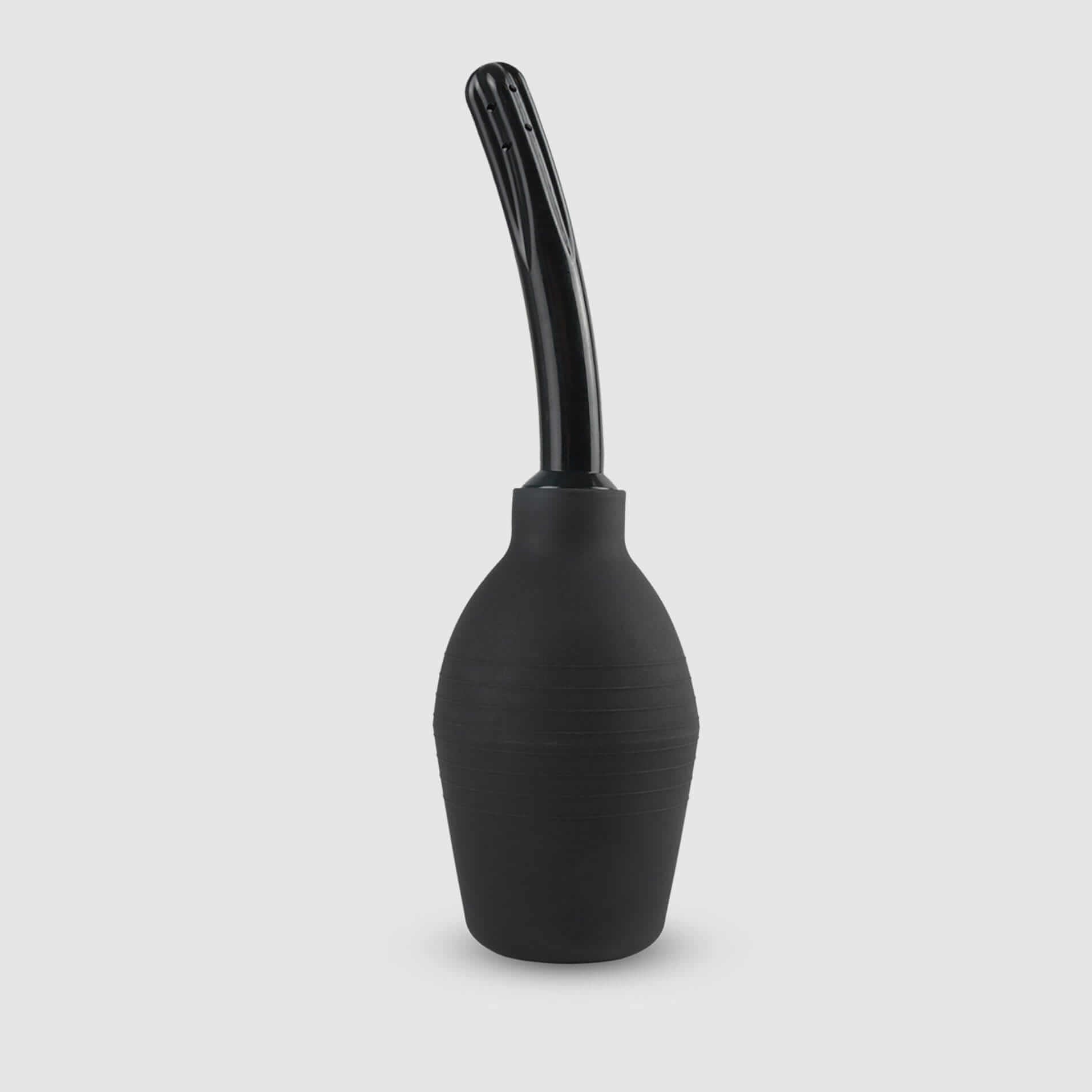 Curved Douche/Enema - Black, 300ml - Thorn & Feather Sex Toy Canada