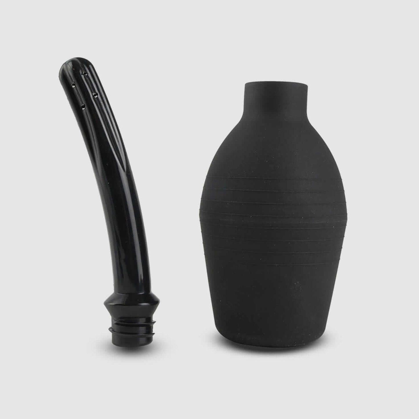 Curved Douche/Enema - Black, 300ml - Thorn & Feather Sex Toy Canada