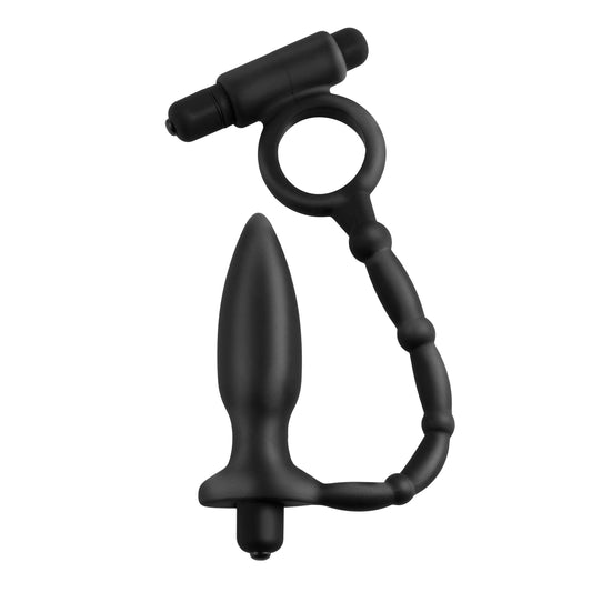 Anal Fantasy Collection Ass-Kicker with Cockring - Black - Thorn & Feather Sex Toy Canada