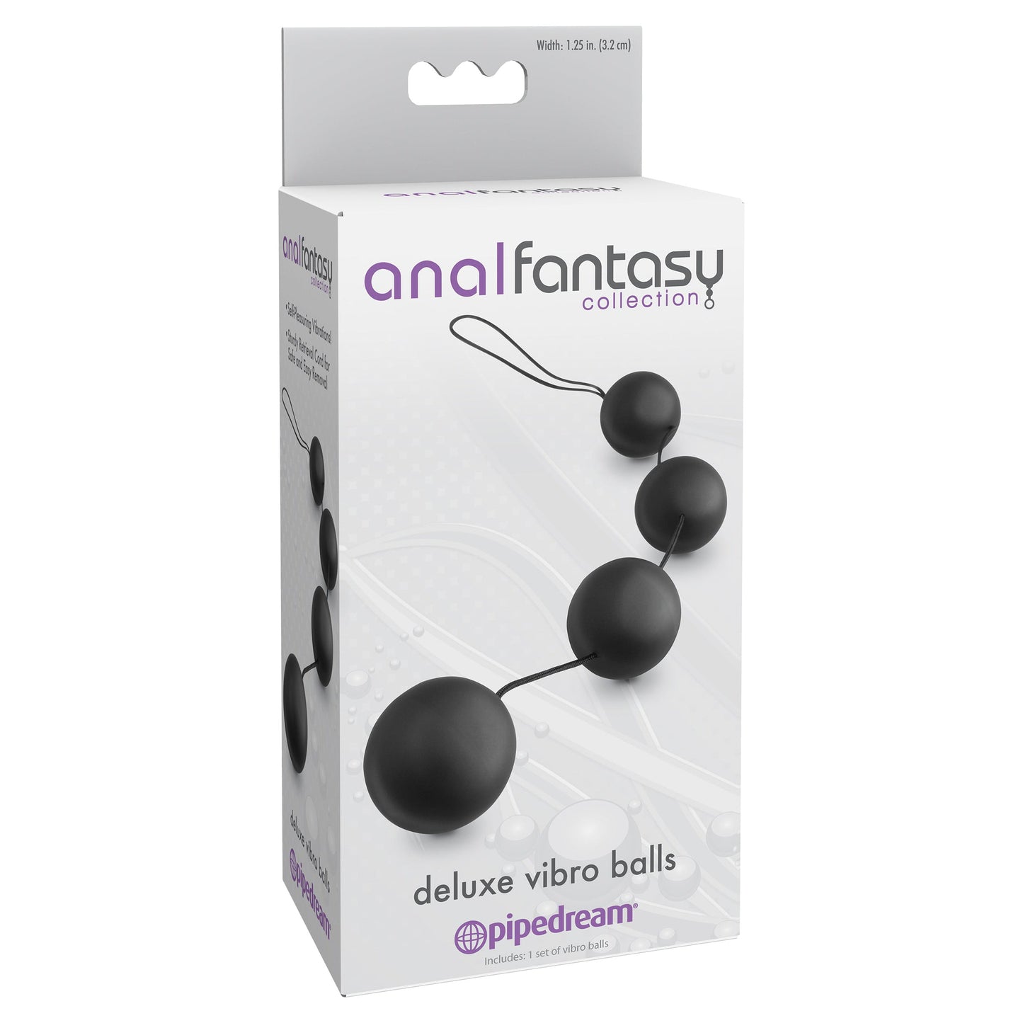 Anal Fantasy Collection Deluxe Vibro Balls - Black - Thorn & Feather Sex Toy Canada