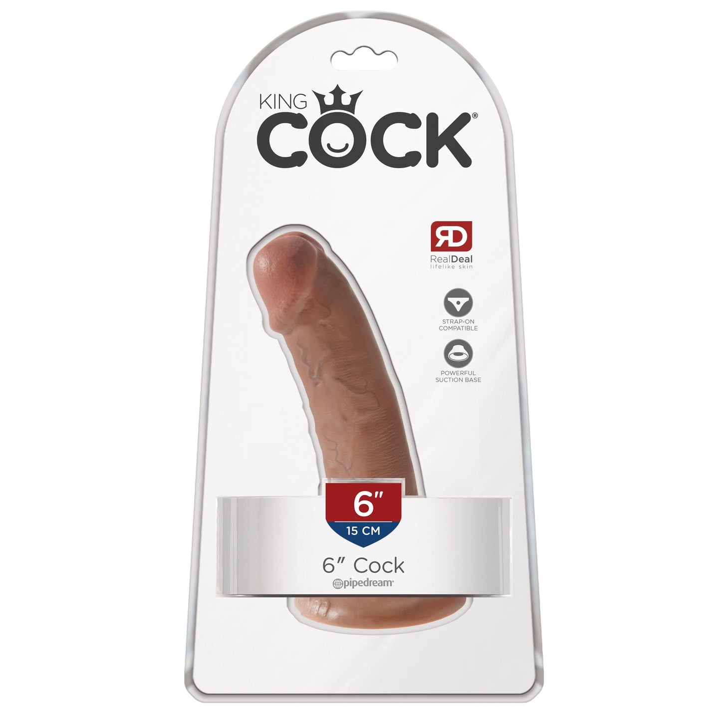 King Cock 6" Cock - Tan - Thorn & Feather Sex Toy Canada