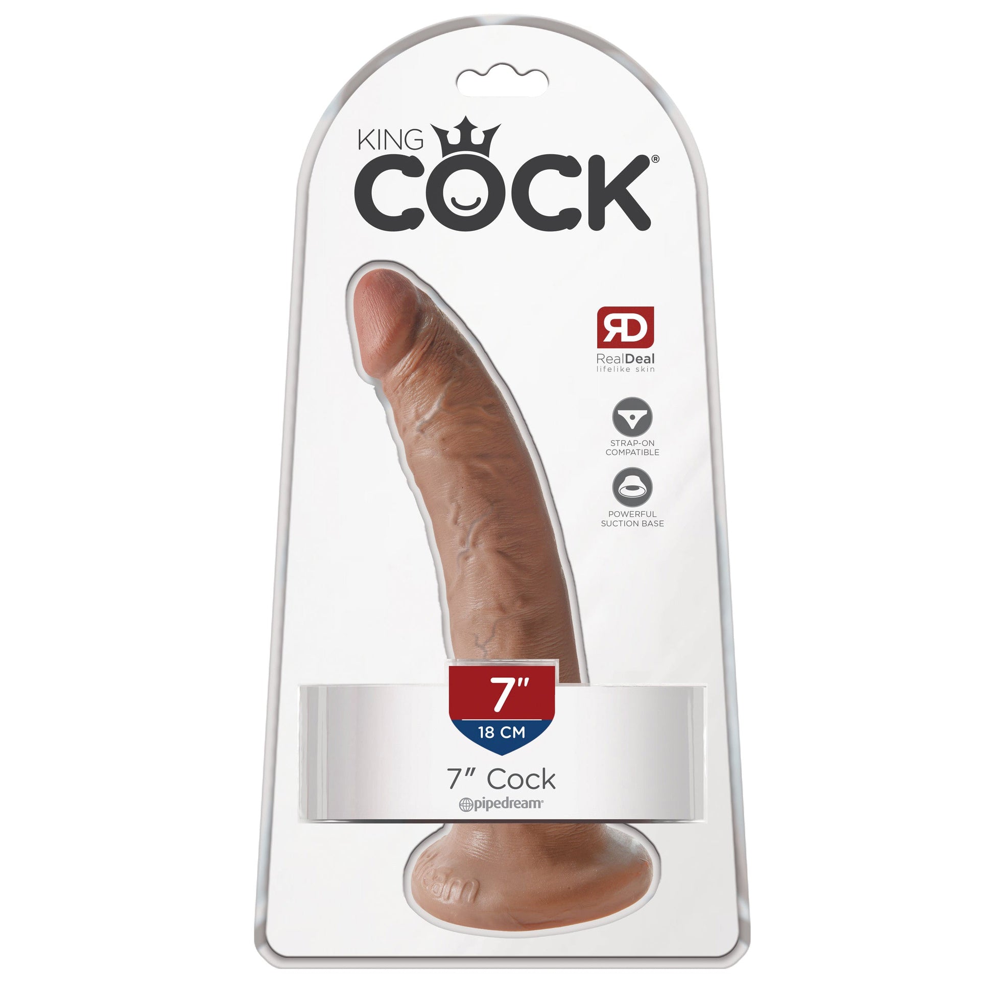 King Cock 7" Cock - Tan - Thorn & Feather Sex Toy Canada