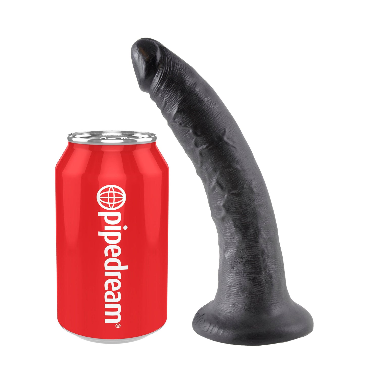 King Cock 7" Cock - Black - Thorn & Feather Sex Toy Canada