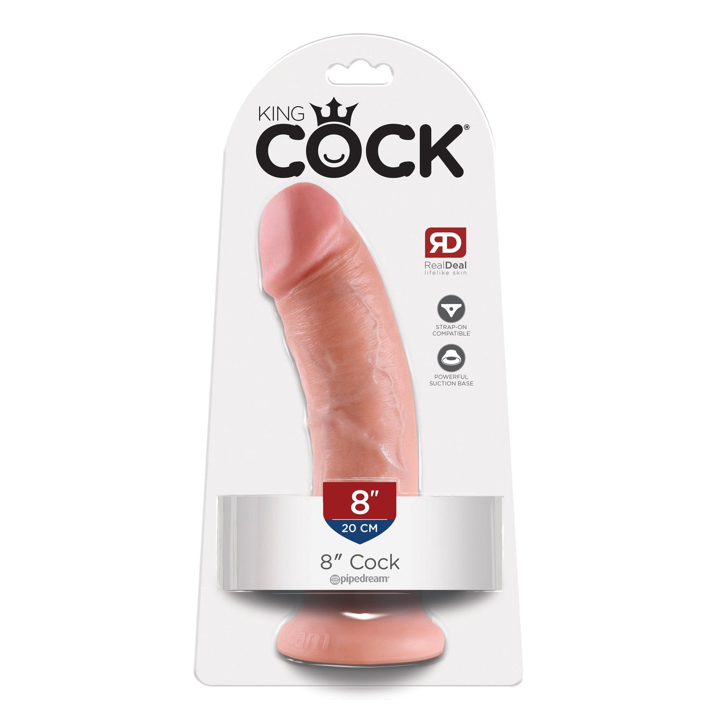 King Cock 8" Cock - Flesh - Thorn & Feather Sex Toy Canada