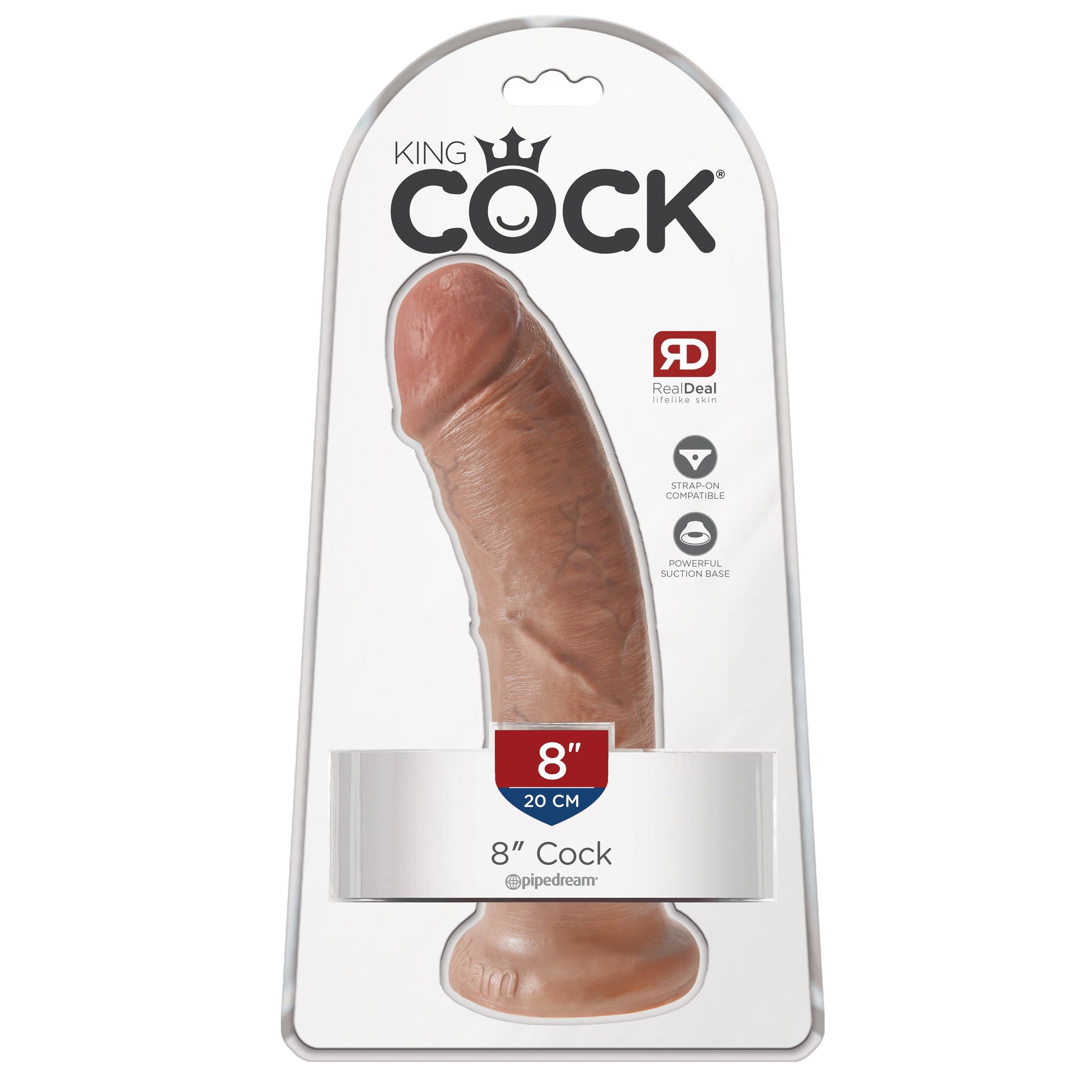 King Cock 8" Cock - Tan - Thorn & Feather Sex Toy Canada