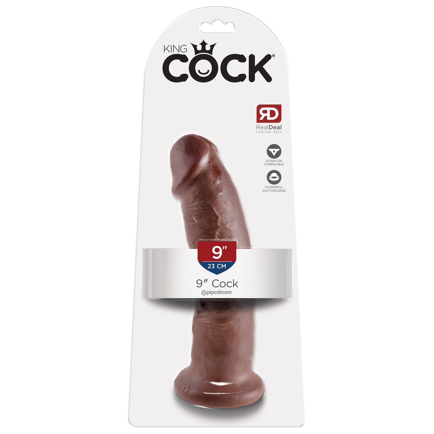 King Cock 9" Cock - Brown - Thorn & Feather Sex Toy Canada