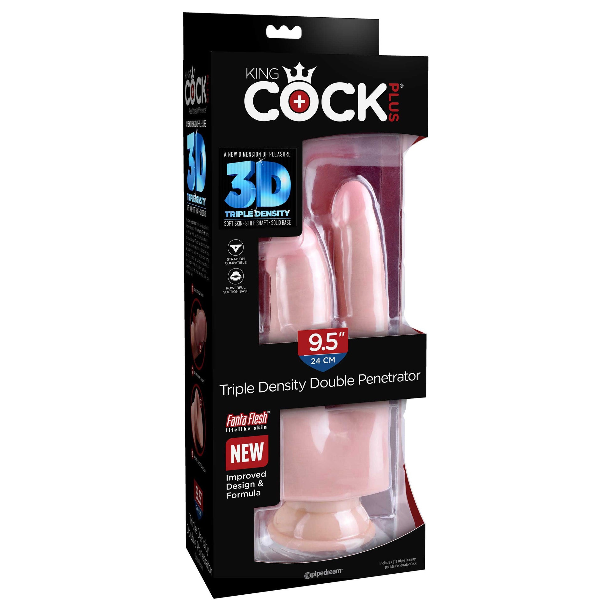 King Cock Plus 9.5" Triple Density Double Penetrator - Thorn & Feather Sex Toy Canada