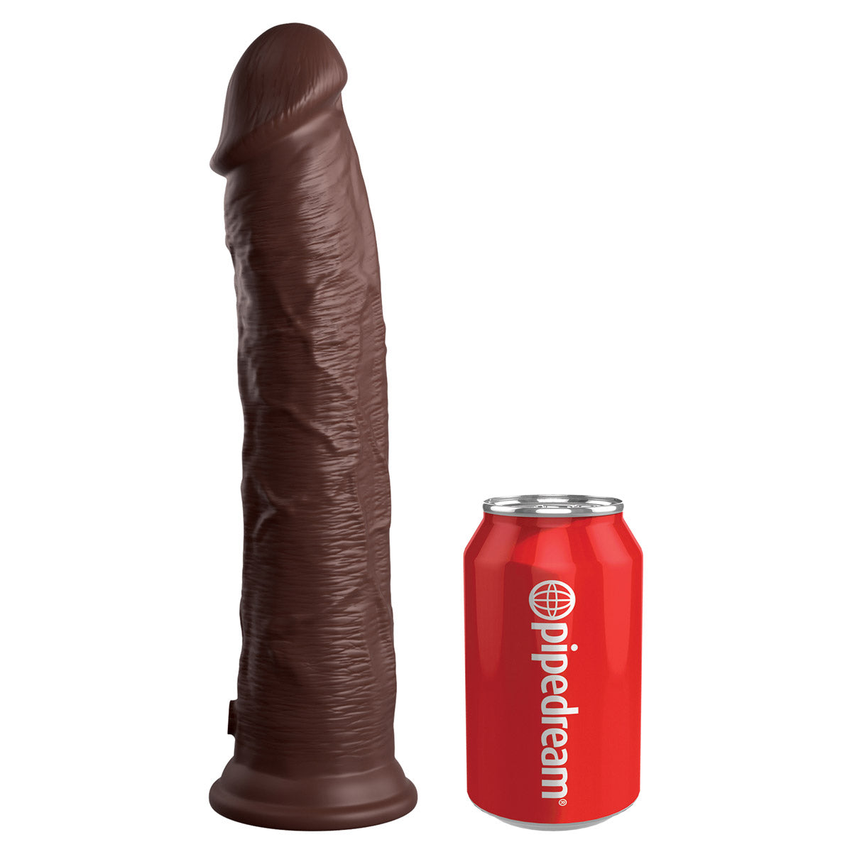King Cock Elite 11" Silicone Dual Density Cock - Brown - Thorn & Feather Sex Toy Canada