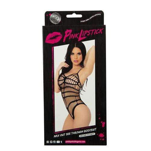 Max Out See Through Bodysuit - Black, One Size - Thorn & Feather Sex Toy Canada