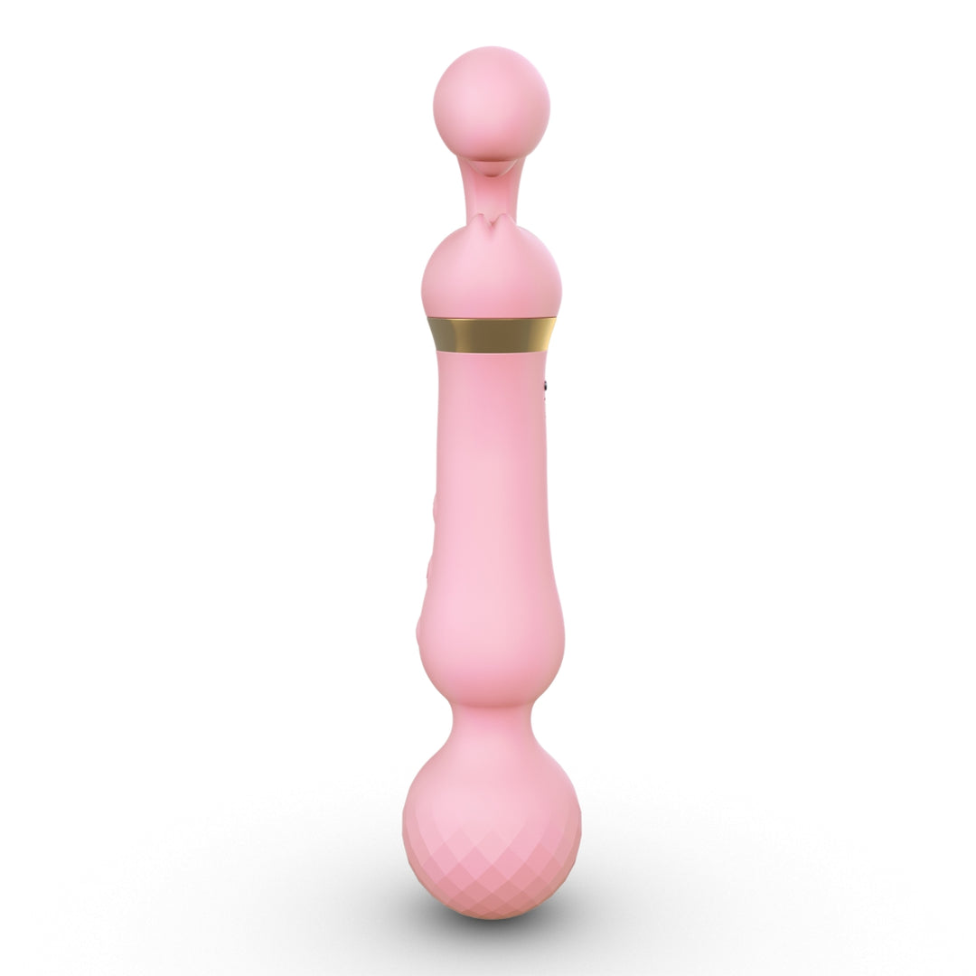Gem Scepter Clitoral Stimulation Wand Vibrator - Light Pink - Thorn & Feather Sex Toy Canada