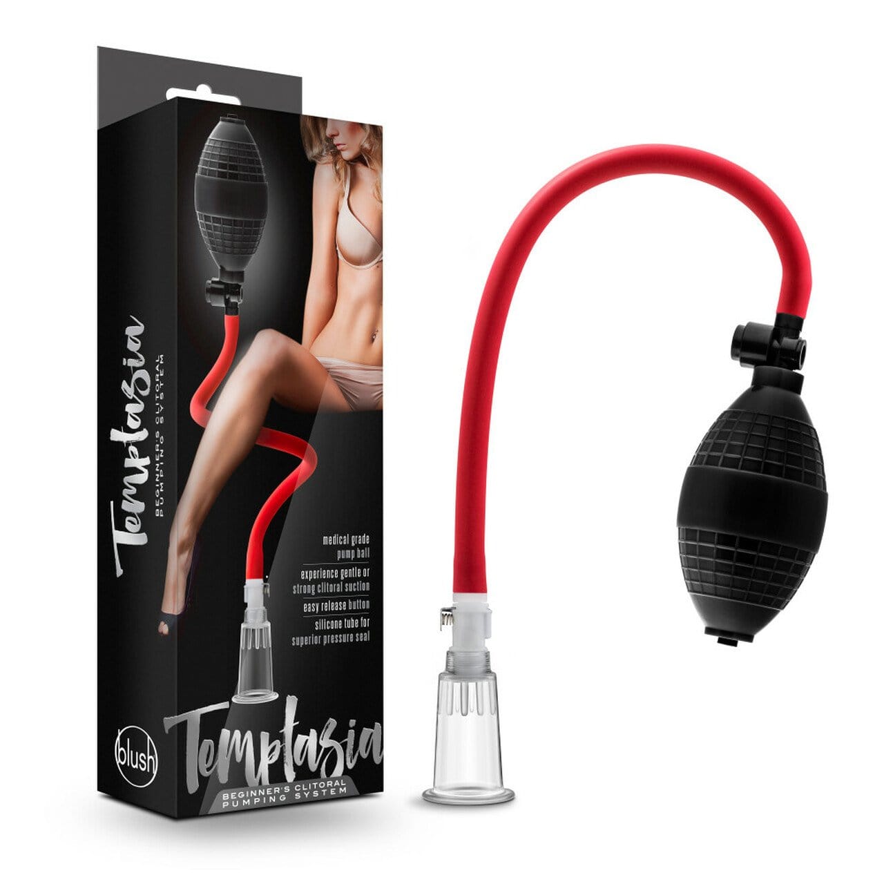 Temptasia Beginner's Clitoral Pumping System - Black - Thorn & Feather Sex Toy Canada