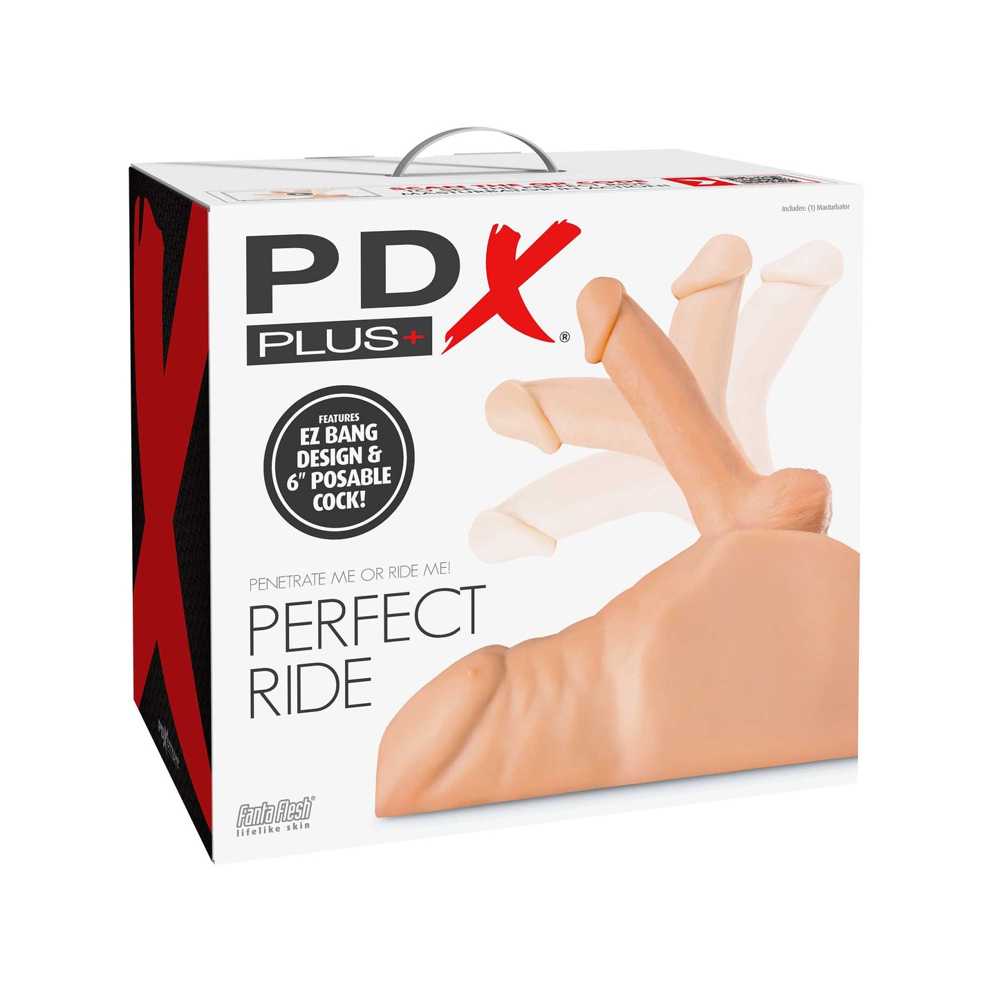 PDX Plus Perfect Ride Lifelike Mega Masturbator - Light - Thorn & Feather Sex Toy Canada
