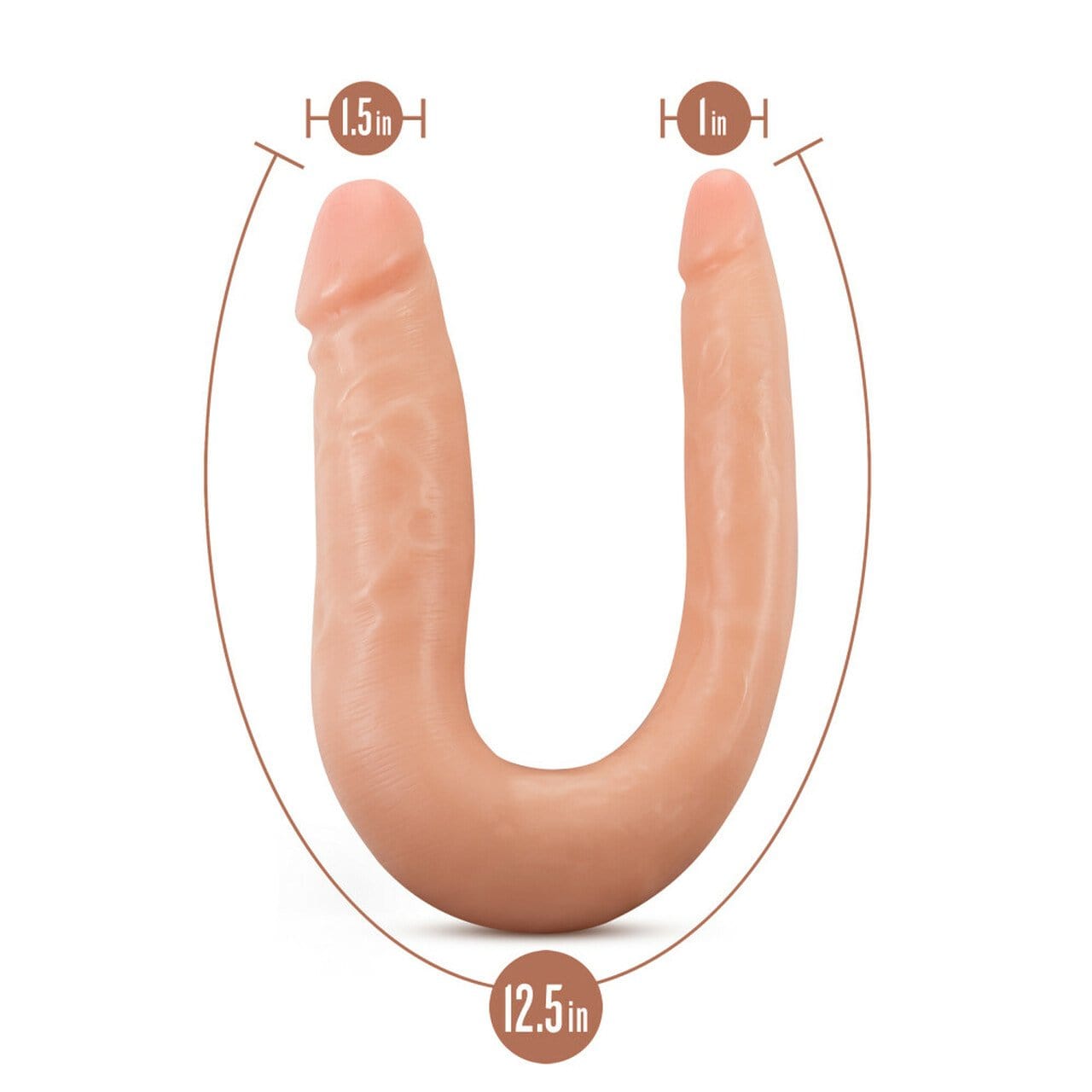 Mini Double Dong - Vanilla - Thorn & Feather Sex Toy Canada