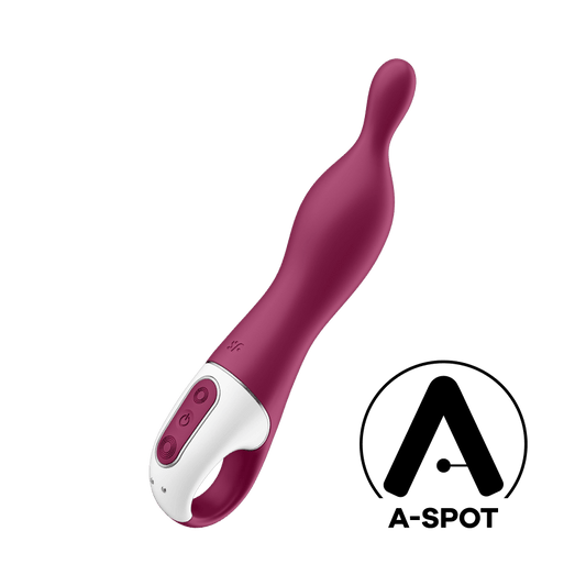 Satisfyer A-Mazing 1 A-Spot Vibrator - Berry - Thorn & Feather Sex Toy Canada