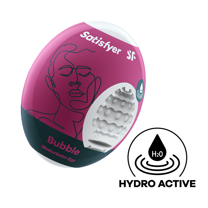 Satisfyer Masturbator Egg - Bubble - Thorn & Feather Sex Toy Canada