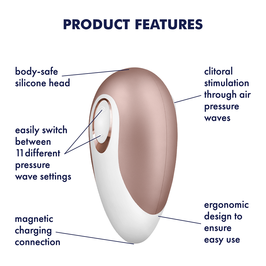 Satisfyer Pro Deluxe Vibrator Next Generation - Rose Gold - Thorn & Feather Sex Toy Canada