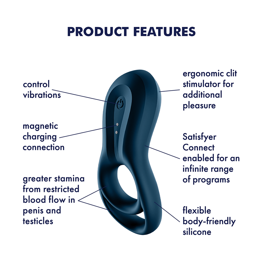 Satisfyer Epic Duo Cock Ring - Thorn & Feather Sex Toy Canada