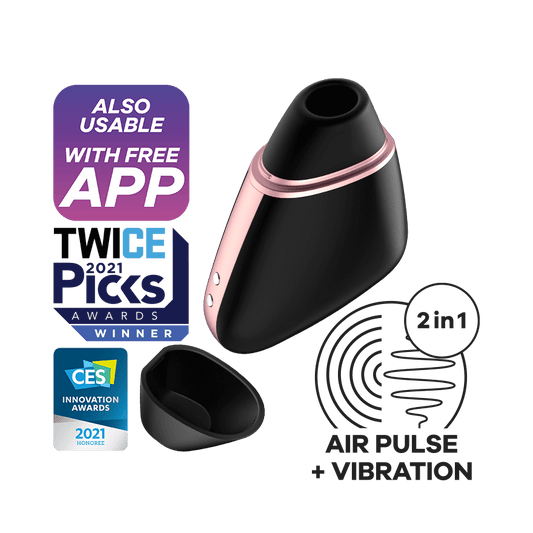 Satisfyer Love Triangle Air Pulse Stimulator + Vibration - Thorn & Feather Sex Toy Canada