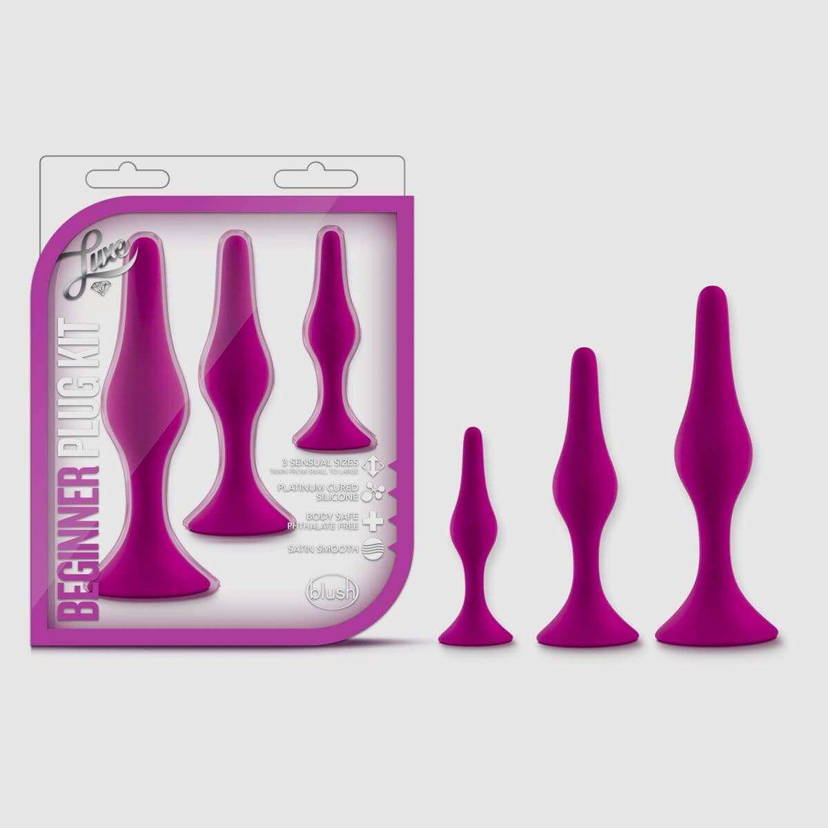 Luxe Beginner Plug Kit - Pink - Thorn & Feather Sex Toy Canada